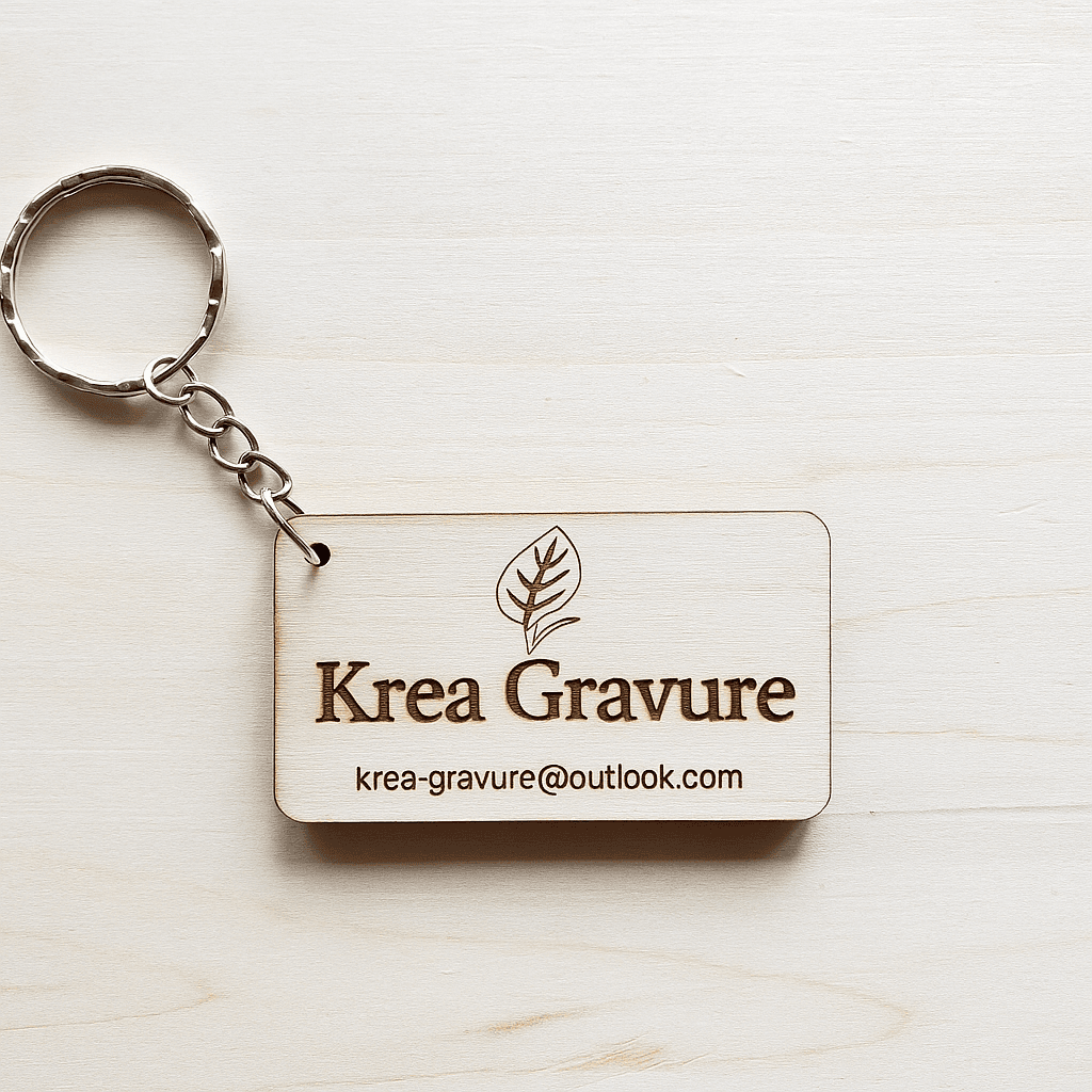 Porte-clés personnalisable rectangulaire