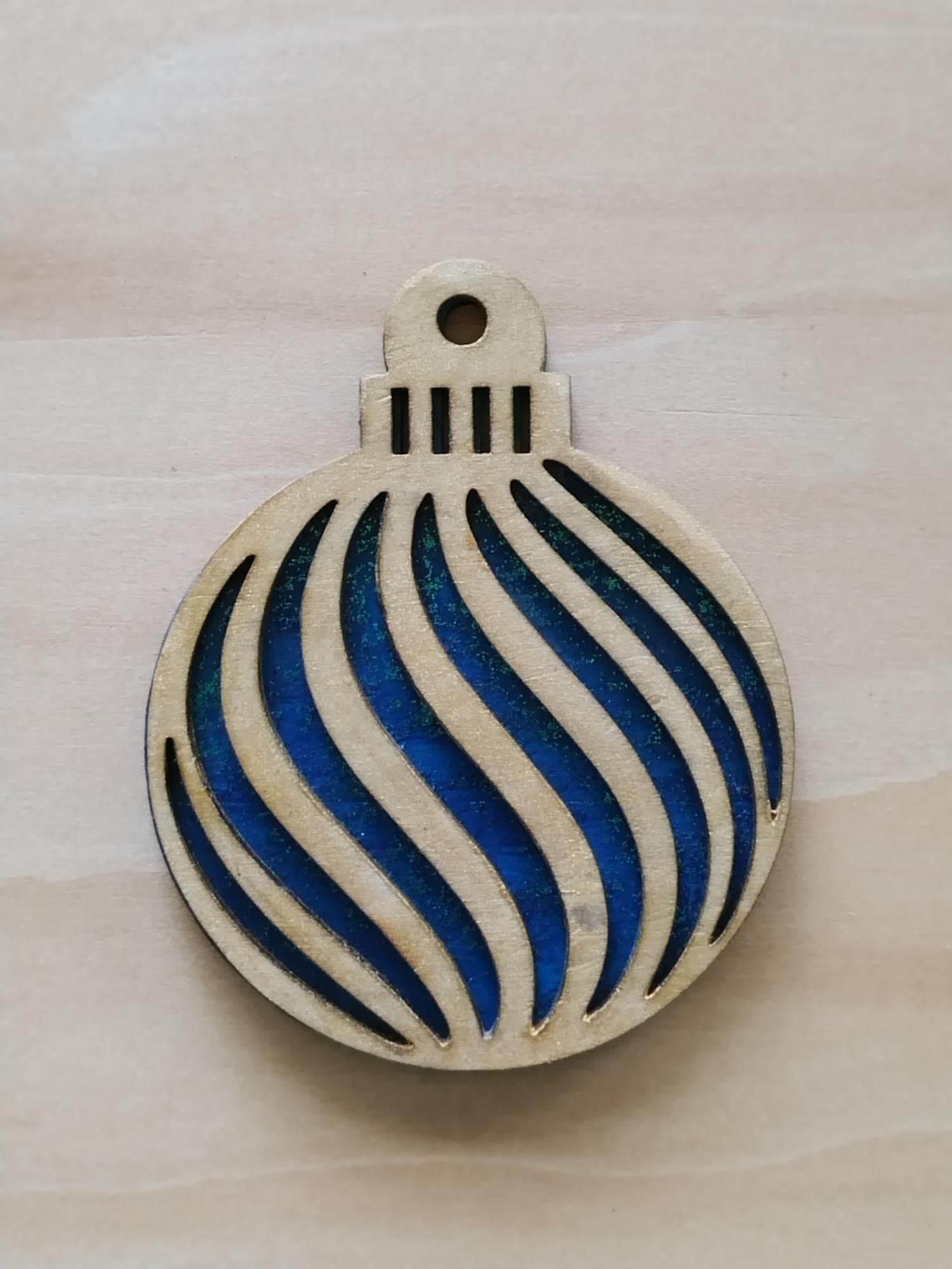 Boule de Noël Spirales Ondulées